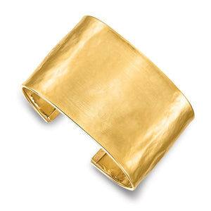 Wide Hammered Cuff