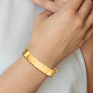 Yellow gold cuff