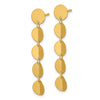 14K Polished Solid Five Circle Post Dangle Earrings