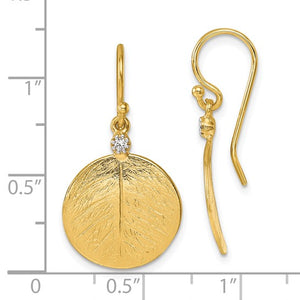 Circle Leaf Earrings
