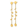 14K Polished Discs Post Dangle Earrings