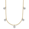 Necklaces with Hanging Bezel Set Diamonds