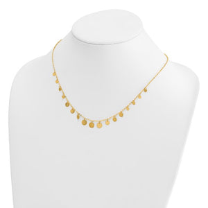 Dangling Disc Necklace