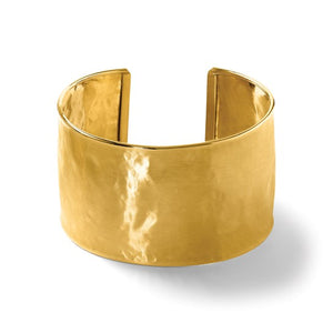 Wide Hammered Cuff