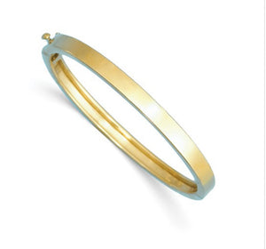 Solid gold bangle