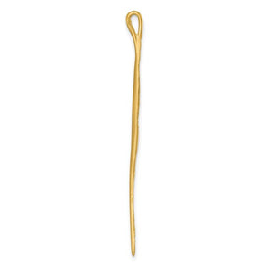 Textured Diamond Long Leaf Pendant