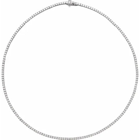 Classic Diamond Tennis Necklace