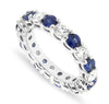Sapphire and Diamond Eternity Ring