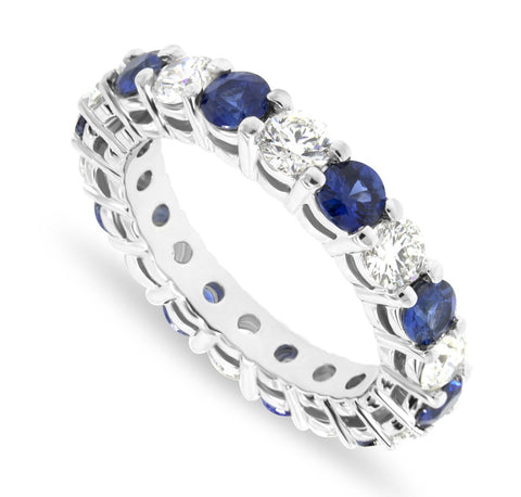 Sapphire and Diamond Eternity Ring