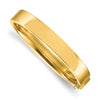 Squared-off gold bangle