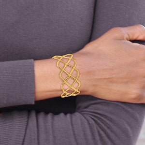 Woven Gold Cuff