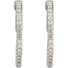Inside-Outside Diamond hoop earrings