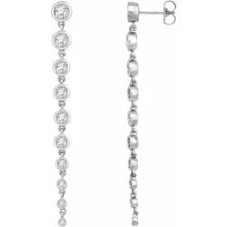 Diamond Bezel Cascade Drops