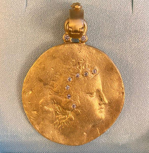 Roman Coin with Diamonds