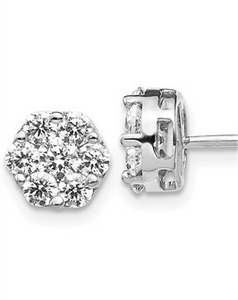 Diamond Cluster Earrings